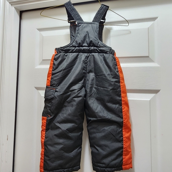 Pacific Trail Winter Snow Bib 24M / 2T Toddler Dark Gray Nylon - Picture 3 of 9